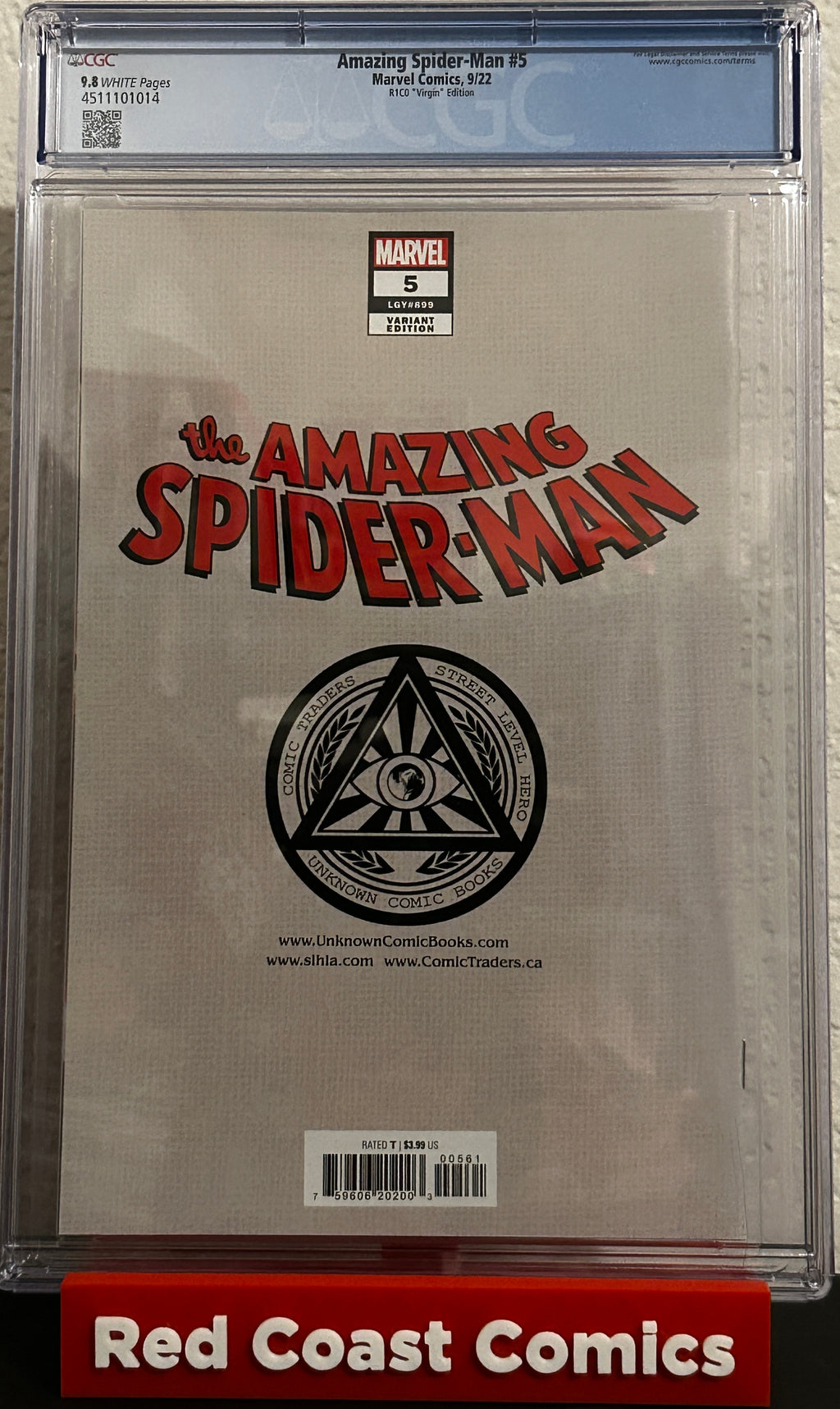CGC 9.8 Amazing Spider-man #5 “Virgin” Edition