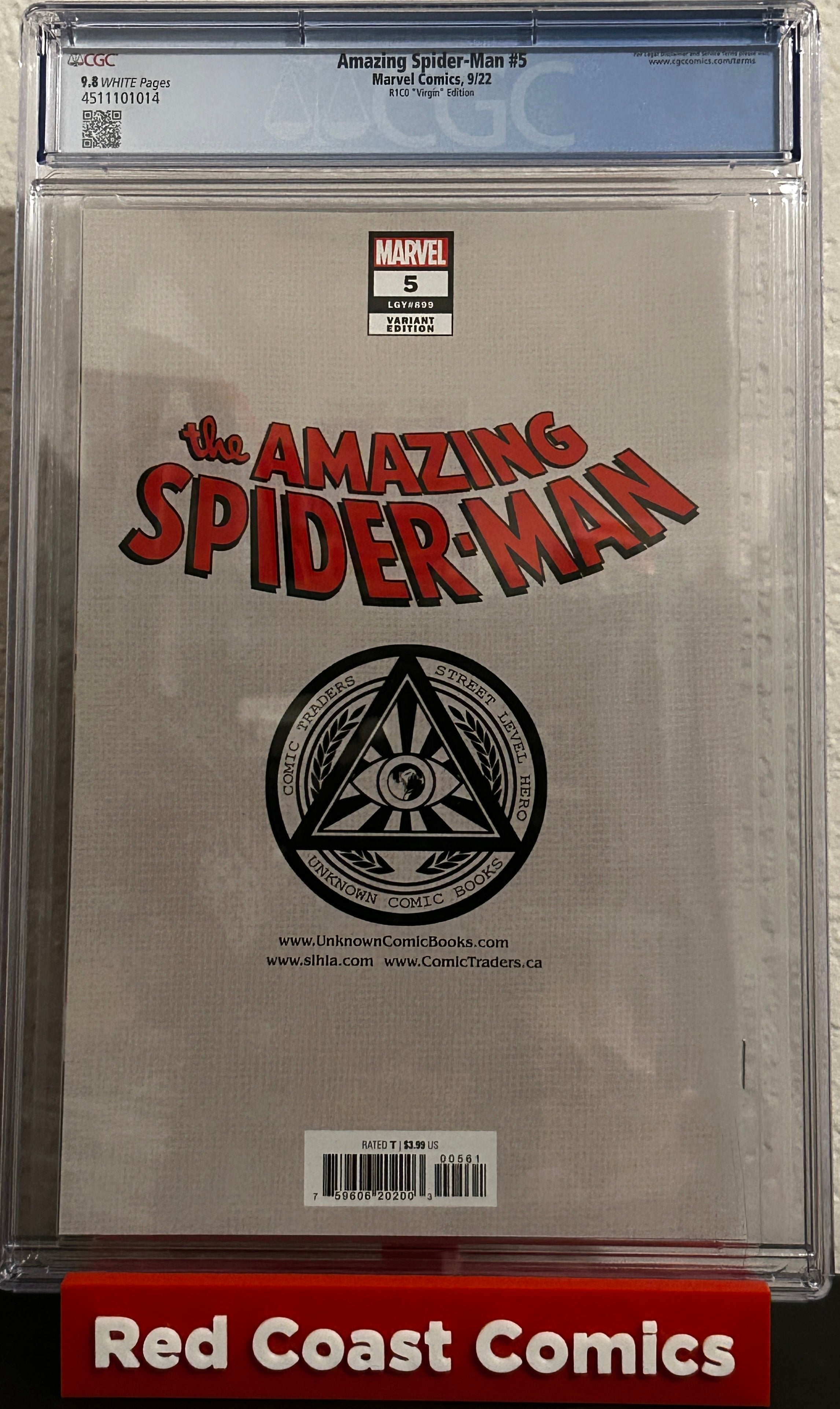 CGC 9.8 Amazing Spider-man #5 “Virgin” Edition
