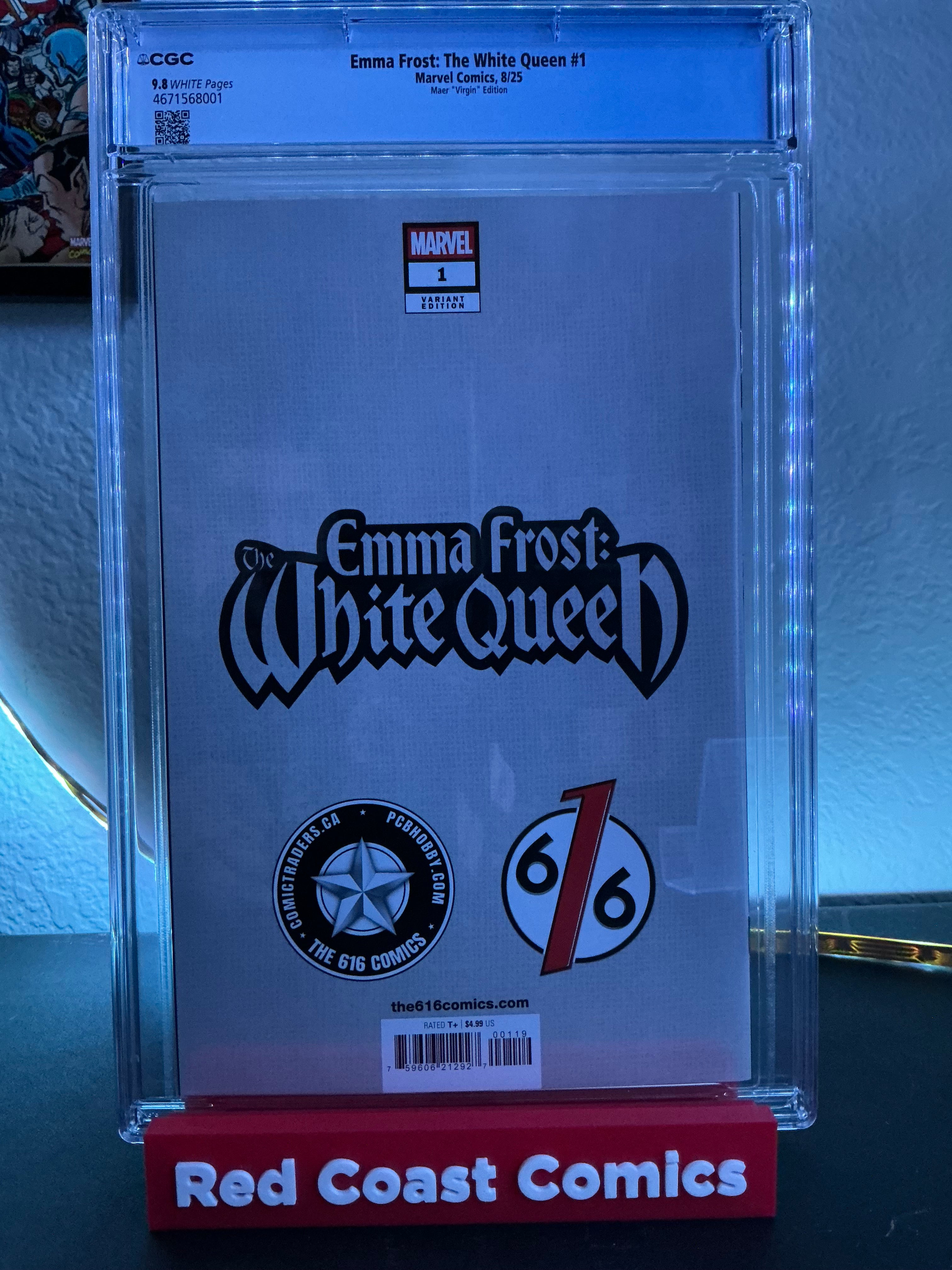 CGC (9.8) Emma Frost: The White Queen #1 

Marvel Comics, 8/25

Maer "Virgin" Edition