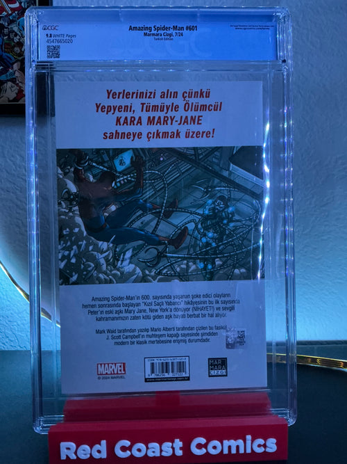 CGC (9.8) Amazing Spider-Man #601 Turkish edition