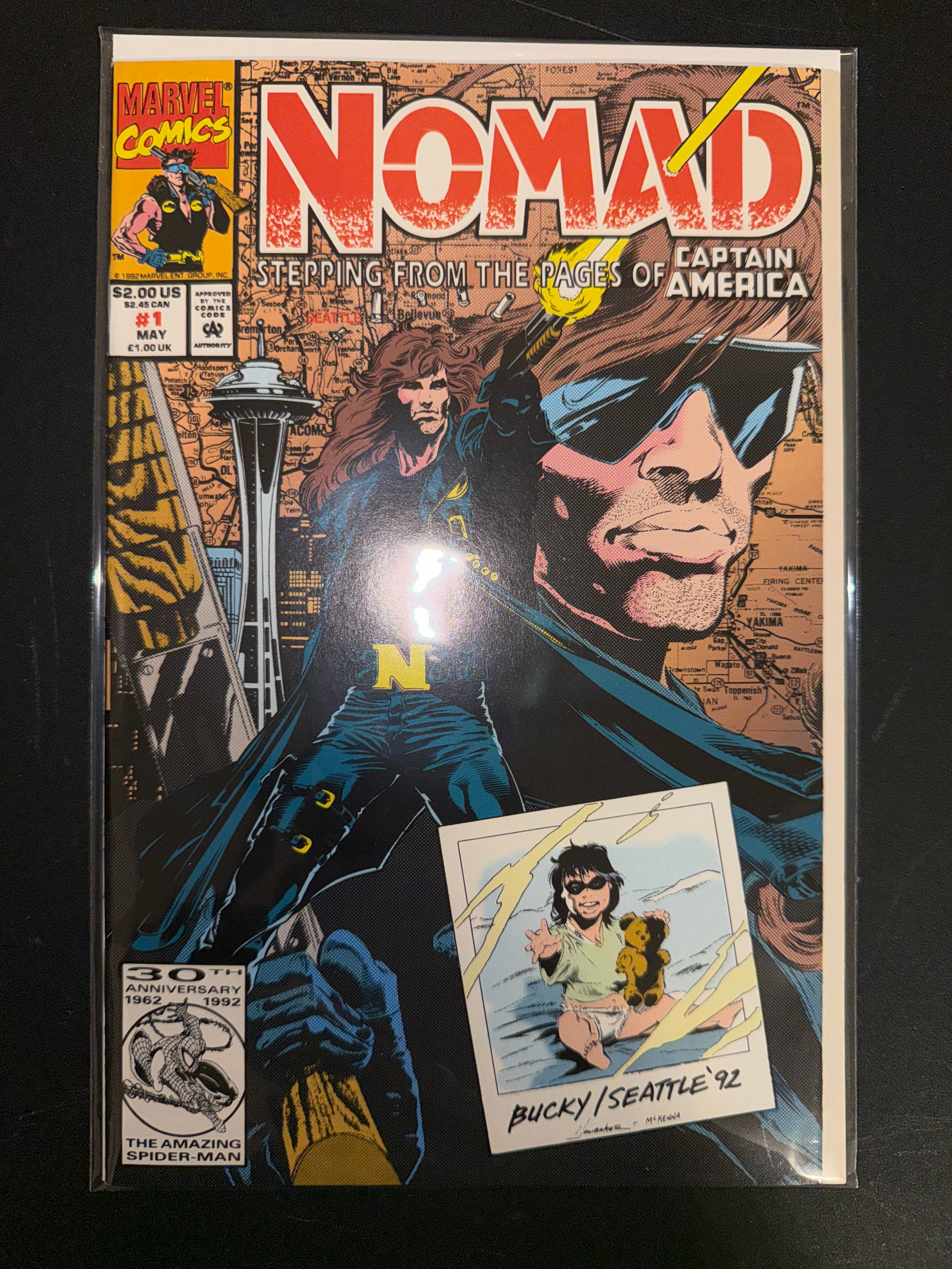 Nomad Stepping From the Pages of Captain America Issue #1